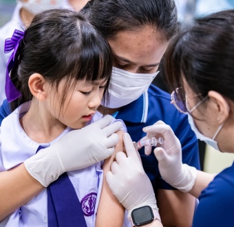 โครงการฉีดวัคซีนป้องกันไข้หวัดใหญ่ ปีการศึกษา 2566
