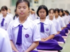 พิธีแสดงตนเป็นพุทธมามกะและการบริหารจิตเจริญปัญญา ระดับชั้นปร ... Image 1