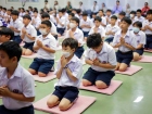 พิธีแสดงตนเป็นพุทธมามกะและการบริหารจิตเจริญปัญญา ระดับชั้นปร ... Image 7