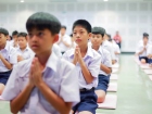 พิธีแสดงตนเป็นพุทธมามกะและการบริหารจิตเจริญปัญญา ระดับชั้นปร ... Image 12