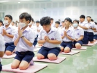 พิธีแสดงตนเป็นพุทธมามกะและการบริหารจิตเจริญปัญญา ระดับชั้นปร ... Image 14