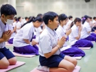 พิธีแสดงตนเป็นพุทธมามกะและการบริหารจิตเจริญปัญญา ระดับชั้นปร ... Image 23