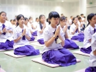 พิธีแสดงตนเป็นพุทธมามกะและการบริหารจิตเจริญปัญญา ระดับชั้นปร ... Image 27