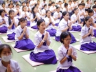 พิธีแสดงตนเป็นพุทธมามกะและการบริหารจิตเจริญปัญญา ระดับชั้นปร ... Image 29