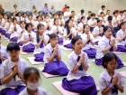 พิธีแสดงตนเป็นพุทธมามกะและการบริหารจิตเจริญปัญญา ระดับชั้นปร ... Image 30