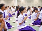 พิธีแสดงตนเป็นพุทธมามกะและการบริหารจิตเจริญปัญญา ระดับชั้นปร ... Image 33