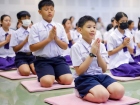 พิธีแสดงตนเป็นพุทธมามกะและการบริหารจิตเจริญปัญญา ระดับชั้นปร ... Image 34