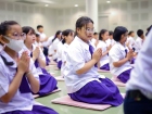 พิธีแสดงตนเป็นพุทธมามกะและการบริหารจิตเจริญปัญญา ระดับชั้นปร ... Image 36