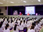 พิธีแสดงตนเป็นพุทธมามกะและการบริหารจิตเจริญปัญญา ระดับชั้นปร ... Image 37