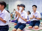 พิธีแสดงตนเป็นพุทธมามกะและการบริหารจิตเจริญปัญญา ระดับชั้นปร ... Image 47
