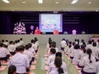 พิธีแสดงตนเป็นพุทธมามกะและการบริหารจิตเจริญปัญญา ระดับชั้นปร ... Image 48