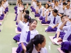 พิธีแสดงตนเป็นพุทธมามกะและการบริหารจิตเจริญปัญญา ระดับชั้นปร ... Image 73