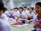 พิธีแสดงตนเป็นพุทธมามกะและการบริหารจิตเจริญปัญญา ระดับชั้นปร ... Image 79
