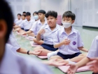 พิธีแสดงตนเป็นพุทธมามกะและการบริหารจิตเจริญปัญญา ระดับชั้นปร ... Image 80