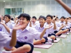 พิธีแสดงตนเป็นพุทธมามกะและการบริหารจิตเจริญปัญญา ระดับชั้นปร ... Image 84