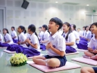 พิธีแสดงตนเป็นพุทธมามกะและการบริหารจิตเจริญปัญญา ระดับชั้นปร ... Image 87