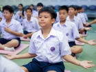 พิธีแสดงตนเป็นพุทธมามกะและการบริหารจิตเจริญปัญญา ระดับชั้นปร ... Image 92
