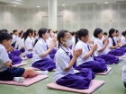 พิธีแสดงตนเป็นพุทธมามกะและการบริหารจิตเจริญปัญญา ระดับชั้นปร ... Image 93