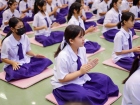 พิธีแสดงตนเป็นพุทธมามกะและการบริหารจิตเจริญปัญญา ระดับชั้นปร ... Image 94
