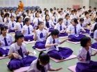 พิธีแสดงตนเป็นพุทธมามกะและการบริหารจิตเจริญปัญญา ระดับชั้นปร ... Image 96