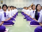 พิธีแสดงตนเป็นพุทธมามกะและการบริหารจิตเจริญปัญญา ระดับชั้นปร ... Image 98