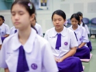 พิธีแสดงตนเป็นพุทธมามกะและการบริหารจิตเจริญปัญญา ระดับชั้นปร ... Image 99