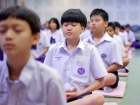 พิธีแสดงตนเป็นพุทธมามกะและการบริหารจิตเจริญปัญญา ระดับชั้นปร ... Image 103