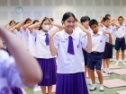 พิธีแสดงตนเป็นพุทธมามกะและการบริหารจิตเจริญปัญญา ระดับชั้นปร ... Image 107