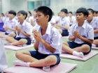 พิธีแสดงตนเป็นพุทธมามกะและการบริหารจิตเจริญปัญญา ระดับชั้นปร ... Image 122