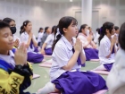 พิธีแสดงตนเป็นพุทธมามกะและการบริหารจิตเจริญปัญญา ระดับชั้นปร ... Image 134