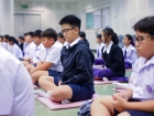 พิธีแสดงตนเป็นพุทธมามกะและการบริหารจิตเจริญปัญญา ระดับชั้นปร ... Image 142