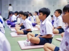 พิธีแสดงตนเป็นพุทธมามกะและการบริหารจิตเจริญปัญญา ระดับชั้นปร ... Image 143