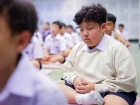 พิธีแสดงตนเป็นพุทธมามกะและการบริหารจิตเจริญปัญญา ระดับชั้นปร ... Image 144