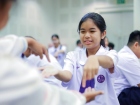 พิธีแสดงตนเป็นพุทธมามกะและการบริหารจิตเจริญปัญญา ระดับชั้นปร ... Image 230