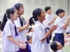 พิธีแสดงตนเป็นพุทธมามกะและการบริหารจิตเจริญปัญญา ระดับชั้นปร ... Image 274