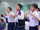 พิธีแสดงตนเป็นพุทธมามกะและการบริหารจิตเจริญปัญญา ระดับชั้นปร ... Image 280