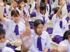 พิธีแสดงตนเป็นพุทธมามกะและการบริหารจิตเจริญปัญญา ระดับชั้นปร ... Image 289