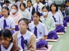 พิธีแสดงตนเป็นพุทธมามกะและการบริหารจิตเจริญปัญญา ระดับชั้นปร ... Image 292