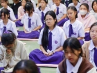พิธีแสดงตนเป็นพุทธมามกะและการบริหารจิตเจริญปัญญา ระดับชั้นปร ... Image 293