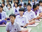 พิธีแสดงตนเป็นพุทธมามกะและการบริหารจิตเจริญปัญญา ระดับชั้นปร ... Image 295