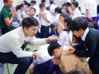 พิธีแสดงตนเป็นพุทธมามกะและการบริหารจิตเจริญปัญญา ระดับชั้นปร ... Image 317
