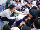พิธีแสดงตนเป็นพุทธมามกะและการบริหารจิตเจริญปัญญา ระดับชั้นปร ... Image 318