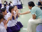 พิธีแสดงตนเป็นพุทธมามกะและการบริหารจิตเจริญปัญญา ระดับชั้นปร ... Image 331