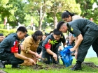 นักศึกษาวิชาทหารปลูกต้นไม้ เพื่อถวายเป็นพระราชกุศล Image 10
