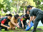 นักศึกษาวิชาทหารปลูกต้นไม้ เพื่อถวายเป็นพระราชกุศล Image 11