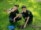 นักศึกษาวิชาทหารปลูกต้นไม้ เพื่อถวายเป็นพระราชกุศล Image 83