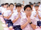 พิธีแสดงตนเป็นพุทธมามกะและกิจกรรมบริหารจิตเจริญปัญญา ระดับชั ... Image 12