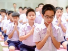 พิธีแสดงตนเป็นพุทธมามกะและกิจกรรมบริหารจิตเจริญปัญญา ระดับชั ... Image 13