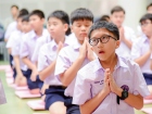 พิธีแสดงตนเป็นพุทธมามกะและกิจกรรมบริหารจิตเจริญปัญญา ระดับชั ... Image 14
