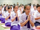 พิธีแสดงตนเป็นพุทธมามกะและกิจกรรมบริหารจิตเจริญปัญญา ระดับชั ... Image 28